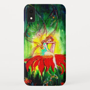 Coque Case-Mate Pour iPhone FAIRY DREAMING SUR LA FLEURS ROUGE vert jaune