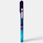 Coques Case-Mate iPhone FAIRY IN THE NIGHT Blue Turquoise Monogramme (Verso / Gauche)