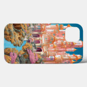 Coques Case-Mate iPhone Fairy Tale Castle Rose White Gold Imaginaire Art (Verso (horizontal))