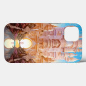 Coques Case-Mate iPhone Fairy Tale Castle Rose White Gold Imaginaire Art (Verso (horizontal))
