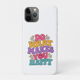 Case-Mate iPhone Case Fais ce qui te rend heureux – Rétro coloré positif