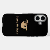 Coques Case-Mate iPhone Faisant de mon mieux Glitter Sloth (Verso (horizontal))