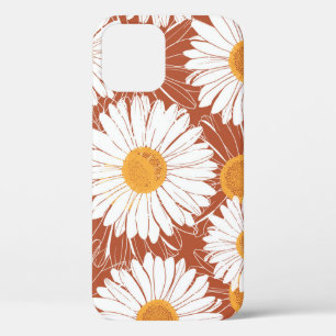 Case-Mate iPhone Case Faisceaux Brown : Motif Fleur sans couture