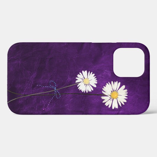 Coques Case-Mate iPhone Faisceaux en cuir violet (Verso (horizontal))