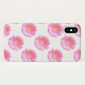 Coques Case-Mate iPhone Faisée de gerbera rose pâle (Dos (Horizontal))