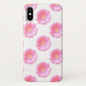 Coques Case-Mate iPhone Faisée de gerbera rose pâle (Dos)
