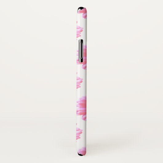 Coques Case-Mate iPhone Faisée de gerbera rose pâle (Dos/Droite)