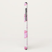 Coques Case-Mate iPhone Faisée de gerbera rose pâle (Dos/Gauche)