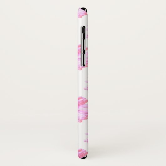 Coques Case-Mate iPhone Faisée de gerbera rose pâle (Dos/Gauche)