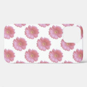 Coques Case-Mate iPhone Faisée de gerbera rose pâle (Verso (horizontal))