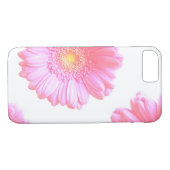 Coques Case-Mate iPhone Faisée de gerbera rose pâle (Dos (Horizontal))