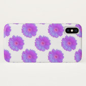 Coques Case-Mate iPhone Faisée de gerbera violette (Dos (Horizontal))