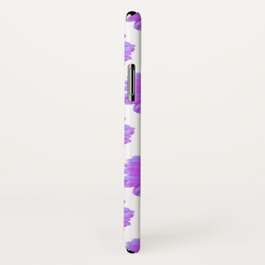 Coques Case-Mate iPhone Faisée de gerbera violette (Dos/Droite)