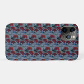 Coques Case-Mate iPhone Faisées rouges (Dos (Horizontal))