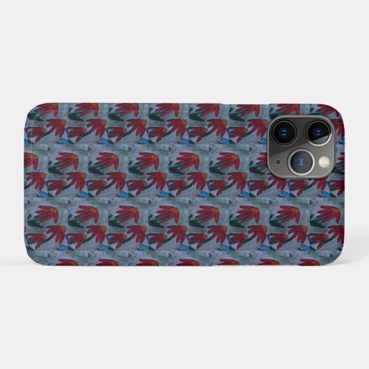 Coques Case-Mate iPhone Faisées rouges (Dos (Horizontal))