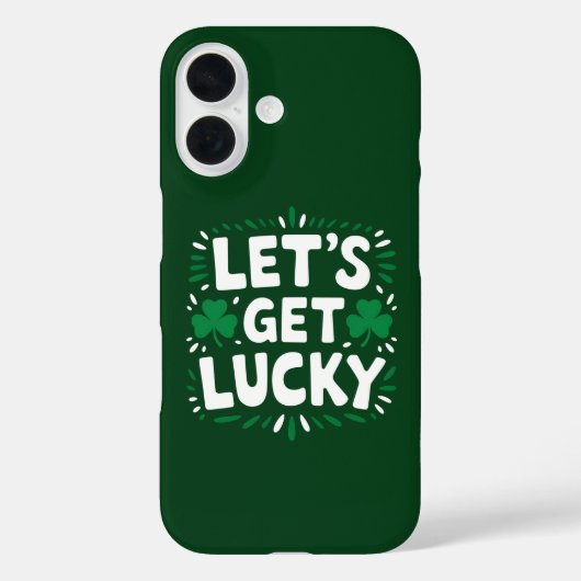 Coques Case-Mate iPhone Faisons de la chance Shamrock Funny St Patrick's D (Verso)