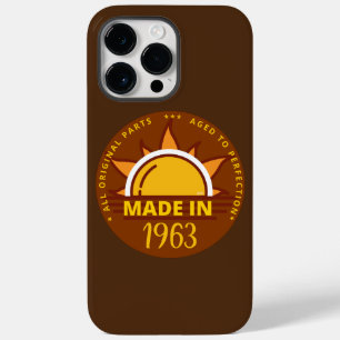 Coque Pour Pour iPhone 14 Pro Max FAIT EN 1963 drôle cadeau d'anniversaire