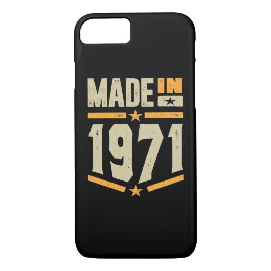 Coques Case-Mate iPhone Fait En 1971 Cadeau Anniversaire (Dos)