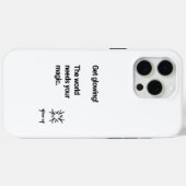 Coques Case-Mate iPhone Faites briller le monde a besoin de votre magie (Verso (horizontal))
