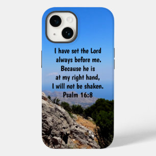 Coque Pour iPhone 14 Faites confiance à Dieu à ma main droite Psaume 16