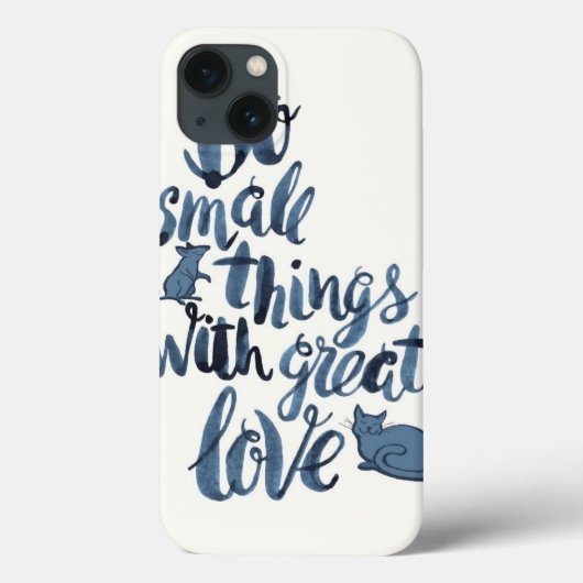 Coques Case-Mate iPhone Faites les petites choses avec grand amour (Verso)