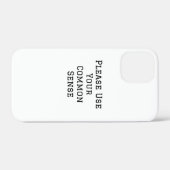 Coques Case-Mate iPhone Faites Preuve De Bon Sens (Verso (horizontal))