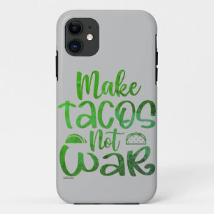 Case-Mate iPhone Case FAITES TACOS, PAS GUERRE amusant amoureux du taco