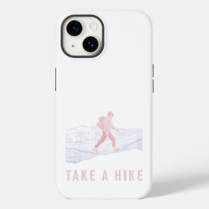 Coque Pour iPhone 14 Faites une randonnée en bleu et rouge