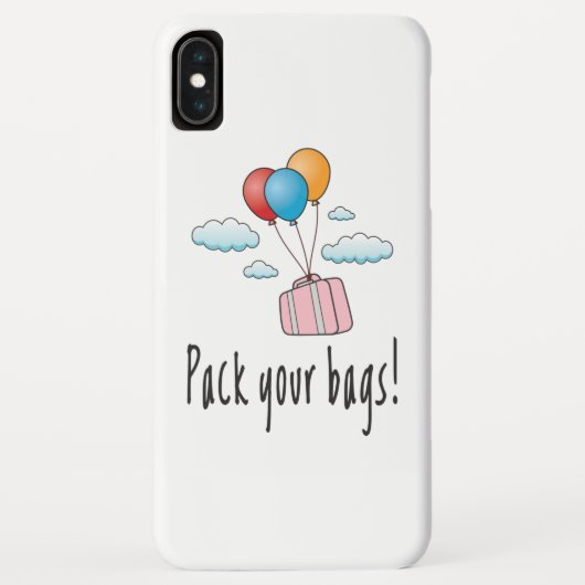 Coques Case-Mate iPhone Faites vos valises et partons en vacances (Dos)
