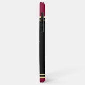 Coques Case-Mate iPhone Faites votre propre blason d'armoiries d'or rouge (Dos/Gauche)