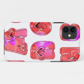 Coques Case-Mate iPhone Faites votre propre coeur Art Design d'impression (Dos (Horizontal))