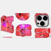 Coques Case-Mate iPhone Faites votre propre coeur Art Design d'impression (Verso (horizontal))