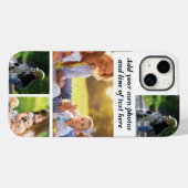 Coques Case-Mate iPhone Faites votre propre collage photo et texte (Verso (horizontal))