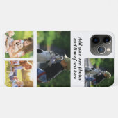 Coques Case-Mate iPhone Faites votre propre collage photo et texte (Dos (Horizontal))