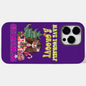 Coques Case-Mate iPhone FAITES-VOUS UN SUPER CHRISTMAS drôle style 70's (Verso (horizontal))