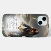 Coques Case-Mate iPhone Faith Based Jesus on Water Gold Dove New Testament (Verso (horizontal))