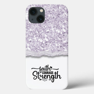 Case-Mate iPhone Case Faith Courage Force Calligraphie Script Citation