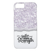 Coques Case-Mate iPhone Faith Courage Force Calligraphie Script Citation (Dos)