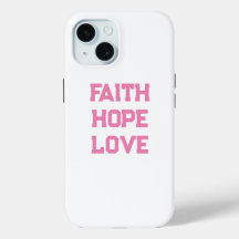 Faith Hope Aimer blanc rose