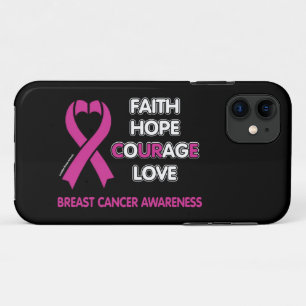 Case-Mate iPhone Case Faith Hope Courage Love...Cancer du sein