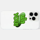 Coques Case-Mate iPhone FAK YOU ! ... Courge verte (Melon d'hiver) (Verso (horizontal))