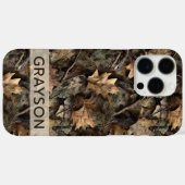 Coques Case-Mate iPhone Fall Leaves Camouflage Personalized (Verso (horizontal))