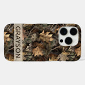 Coques Case-Mate iPhone Fall Leaves Camouflage Personalized (Verso (horizontal))