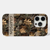 Coques Case-Mate iPhone Fall Leaves Camouflage Personalized (Verso (horizontal))