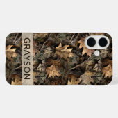 Coques Case-Mate iPhone Fall Leaves Camouflage Personalized (Verso (horizontal))