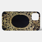 Coques Case-Mate iPhone Falln Ornate Gold Frame (Parfait pour un Monogramm (Verso (horizontal))