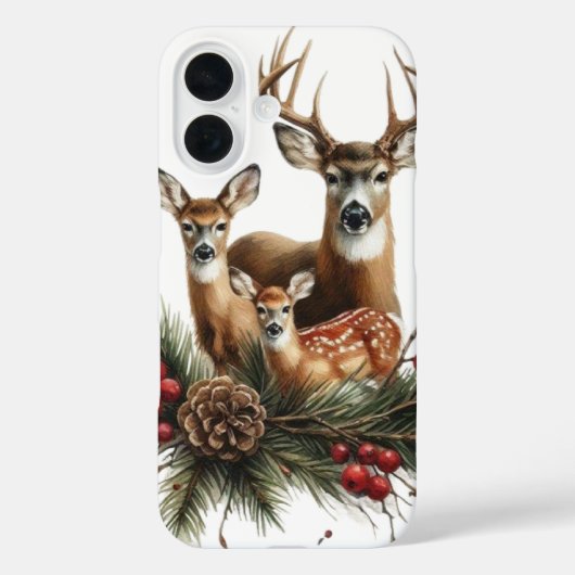 Coques Case-Mate iPhone Famille de cerfs (Verso)