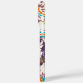 Coques Case-Mate iPhone Famille de hibou géométrique stylisée violet (Verso / Gauche)