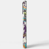 Coques Case-Mate iPhone Famille de hibou géométrique stylisée violet (Verso / Gauche)