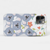 Coques Case-Mate iPhone Famille de koalas avec fleur et feuilles (Dos (Horizontal))